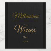 Custom Gold Wine Labels Set Weinetikett (Einzelnes Label)