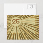 Custom Golden Blast Number Post Card Postkarte (Vorne/Hinten)