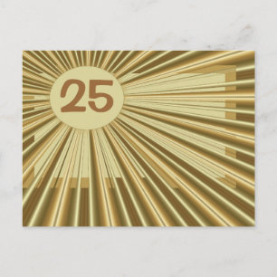 Custom Golden Blast Number Post Card Postkarte