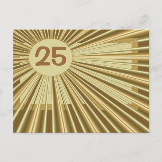 Custom Golden Blast Number Post Card Postkarte (Vorderseite)