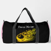 Custom Golden Bowling Art Design Duffle Bag (Vorderseite)