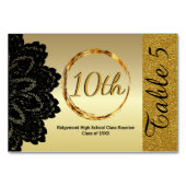 Custom Golden Class Wiedersehen Tischnummer (Rückseite)