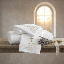Custom Golden Cross Religious Christening, Taufe