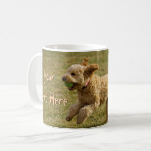 Custom Golden Doodle Hund Foto Kaffeetasse