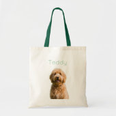 Custom Golden Doodle Photo Personalized Name Tragetasche (Vorne)