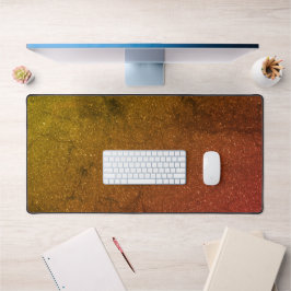 Custom Golden Ember Desk Mat - Warm & Bold Schreibtischunterlage