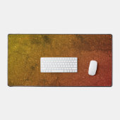 Custom Golden Ember Desk Mat - Warm & Bold Schreibtischunterlage (Tastatur & Maus)
