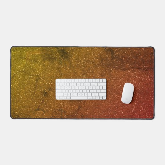 Custom Golden Ember Desk Mat - Warm & Bold Schreibtischunterlage (Tastatur & Maus)