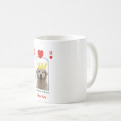 Custom Golden Retriever Dog King Hearts Tasse (VorderseiteRechts)