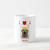 Custom Golden Retriever Dog King Hearts Tasse (Mittel)