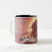 Custom Golden Retriever Mug Heartfelt Memory Zweifarbige Tasse (Vorderseite Links)