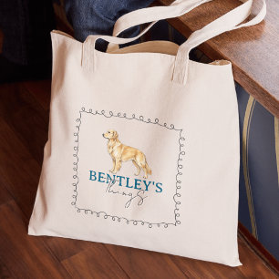 Custom Golden Retriever Portrait Dog Dings Tragetasche