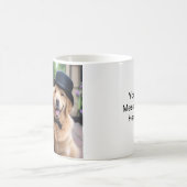 Custom Golden Retriever Wedding Tasse (Mittel)