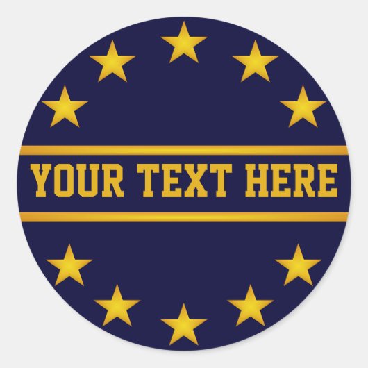 CUSTOM GOLDEN STARS Aufkleber (Vorderseite)