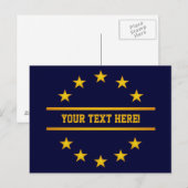 CUSTOM GOLDEN STARS Postkarte (Vorne/Hinten)