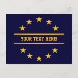 CUSTOM GOLDEN STARS Postkarte