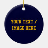 CUSTOM GOLDEN STARS Ziergegend Keramikornament (Hinten)