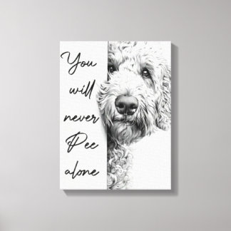 Custom Goldendoodle Leinwand Kunst, Dichtung und M