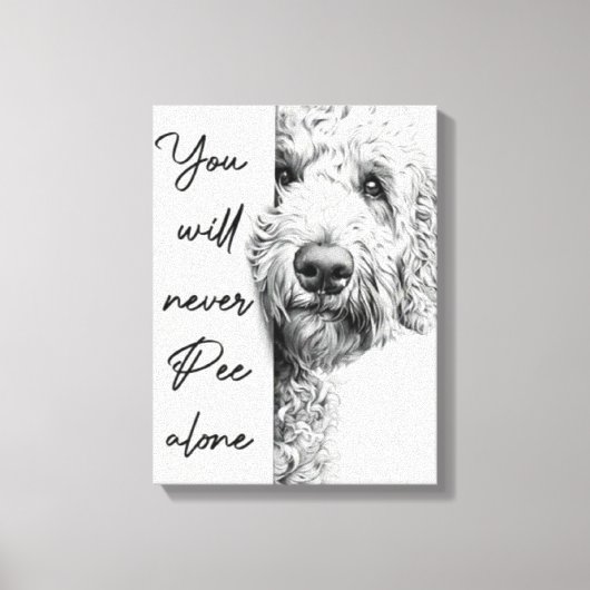 Custom Goldendoodle Leinwand Kunst, Dichtung und M (Vorderseite)