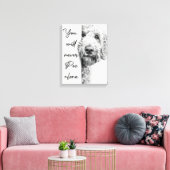 Custom Goldendoodle Leinwand Kunst, Dichtung und M (Insitu (Wohnzimmer))