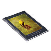 Custom Goldfinch Notebook | Moody Bird Art Journal Notizblock (Rechte Seite)