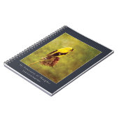 Custom Goldfinch Notebook | Moody Bird Art Journal Notizblock (Linke Seite)