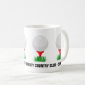 Custom Golf Ball Coffee Tasse (VorderseiteRechts)