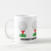 Custom Golf Ball Coffee Tasse (Links)