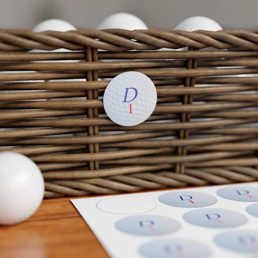 Custom Golf Ball Mit Monogramm Labels Etiketten