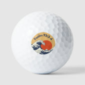 Custom Golf Ball Set - Psalm christliches Geschenk (Vorderseite)