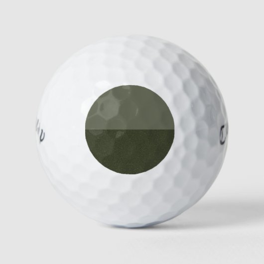 Custom Golf Ball - Zwei-Tone Moss Green (Vorderseite)