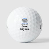 Custom Golf Balls, Geschenk für Vater Personalisie Golfball (Vorderseite)
