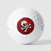 Custom Golf Balls - Neues Pirate Skull Design Golfball (Vorderseite)