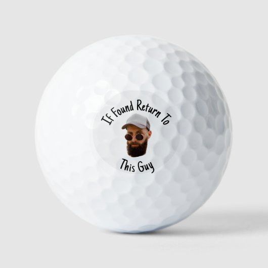 Custom Golf Balls with Funny Face Cut Out Golfball (Vorderseite)