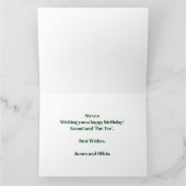 Custom Golf Birthday Karte (Innenseite)