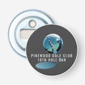 Custom Golf Bottle Opener, Personalized 19th Hole  Flaschenöffner (Vorderseite)