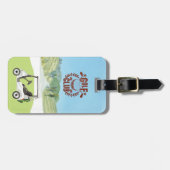 Custom Golf Cart Landschaftlich League Club Logo Gepäckanhänger (Vorderseite horizontal)