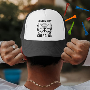 Custom Golf Club & City Name Geschenk für Golf Truckerkappe