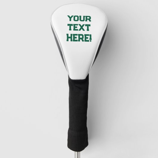 Custom Golf Club Cover - einfach Text hinzufügen! Golf Headcover (Vorderseite)