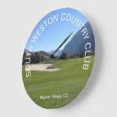 Custom Golf Club Foto Wall Clock Große Wanduhr (Winkel)