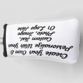Custom Golf Club HeadCovers, Personalisiert Headcover (Vorderseite)