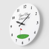 Custom golf club house wall clock for golfing große wanduhr (Winkel)