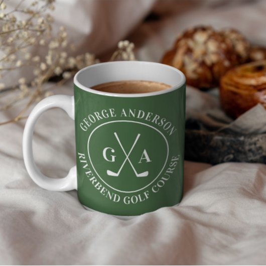 Custom Golf Club Logo Personalized Monogram Coffee Kaffeetasse