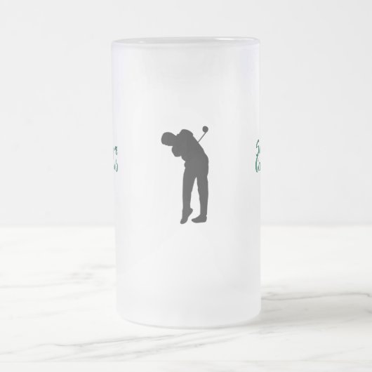 Custom Golf Club Mattglas Bierglas (Mittel)