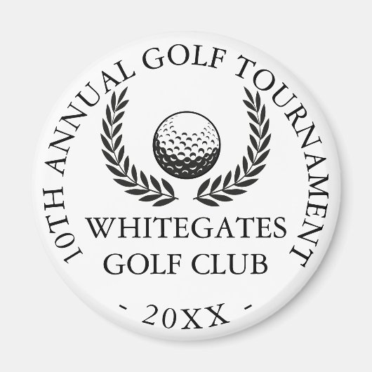 Custom Golf Club Turnier Magnet (Vorne)