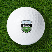 Custom Golf Club Wappen Monogram Golfball