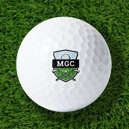 Custom Golf Club Wappen Monogram Golfball
