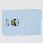 Custom Golf Club Wappen Monogram Golfhandtuch (Horizontal)