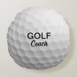 Custom Golf Coach Keepake Rundes Kissen