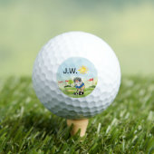Custom Golf Course Golf Balls mit Gnome Golfer Golfball (Insitu T-Shirt)